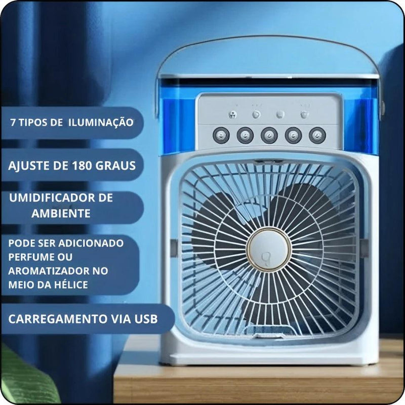 Freze Air - Mini Ventilador e Umidificador Portátil